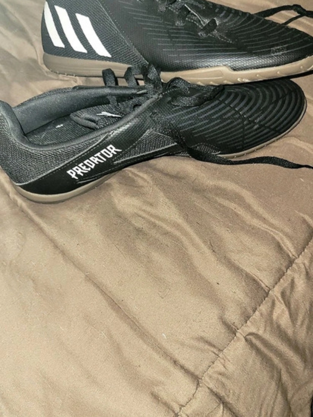 adidas Predator Soccer Shoes US 7.5 Black & White